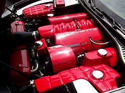 Complete Engine Cover Kit; LeMans Blue with Black Fuel Rail Lettering (97-98 Corvette C5)