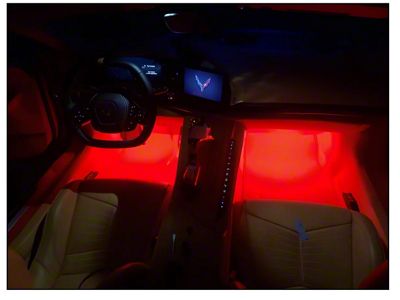 Complete Interior LED Lighting Kit; Blue (20-24 Corvette C8)
