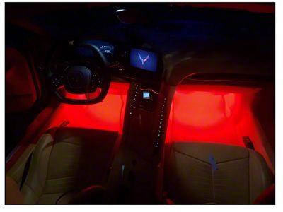 Complete Interior LED Lighting Kit; Green (20-25 Corvette C8)