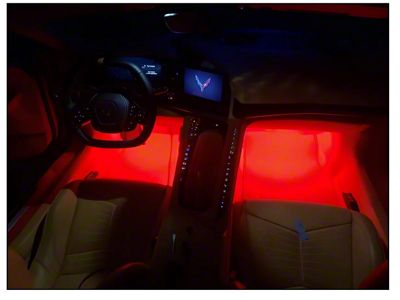 Complete Interior LED Lighting Kit; Orange (20-25 Corvette C8)
