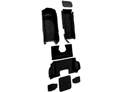Complete Truvette Molded Carpet; Black (98-00 Corvette C5)