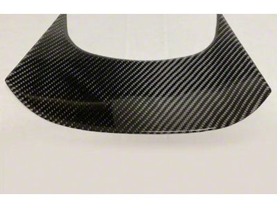 Console Rear Panel; Carbon Fiber (14-19 Corvette C7)