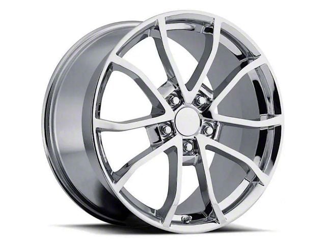 Corvette C6 Cup Replica Chrome Wheel; Rear Only; 19x12; 59mm Offset (05 ...