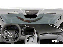Custom Fit Sunshade with Flag Logo (20-26 Corvette C8)