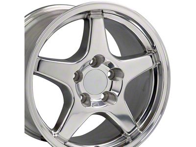 CV01 Polished Wheel; Front Only; 17x9.5 (97-04 Corvette C5)