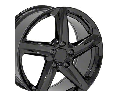 CV02C Replica Gloss Black Wheel; Front Only; 18x8.5; 56mm Offset (14-19 Corvette C7 Stingray)
