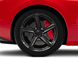 CV02D Replica Gloss Black Wheel; Rear Only; 20x11; 64mm Offset (20-26 Corvette C8, Excluding Z06)