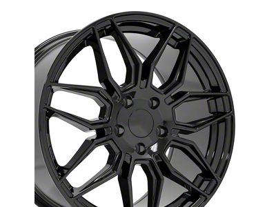 CV03C Gloss Black Wheel; Rear Only; 19x10; 79mm Offset (14-19 Corvette C7 Stingray w/o Z51 Package)