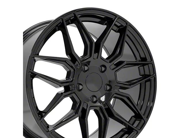 CV03C Gloss Black Wheel; Rear Only; 19x10 (14-19 Corvette C7 Stingray w/o Z51 Package)