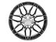 CV03C Gunmetal Machined Wheel; Rear Only; 19x10 (14-19 Corvette C7 Stingray w/o Z51 Package)