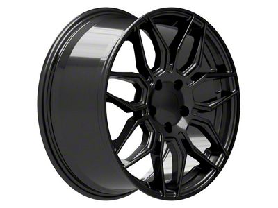 CV03C Replica Gloss Black Wheel; Rear Only; 19x10; 79mm Offset (14-19 Corvette C7 Stingray)