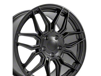 CV03C Replica Satin Black Wheel; Rear Only; 19x10; 79mm Offset (14-19 Corvette C7 Stingray)