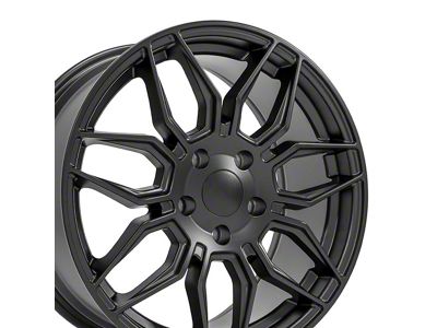 CV03C Satin Black Wheel; Front Only; 18x8.5 (14-19 Corvette C7 Stingray w/o Z51 Package)