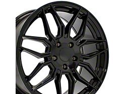CV03D Gloss Black Wheel; Front Only; 19x8.5; 52mm Offset (20-25 Corvette C8 Stingray)