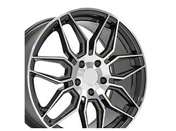 CV03D Gunmetal Machined Wheel; Rear Only; 20x11; 64mm Offset (20-26 Corvette C8 Stingray)