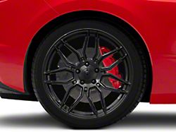 CV03D Replica Gloss Black Wheel; Rear Only; 20x11; 64mm Offset (20-26 Corvette C8, Excluding Z06)