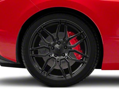 CV03D Replica Gloss Black Wheel; Rear Only; 20x11 (20-24 Corvette C8, Excluding Z06)