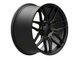 CV03D Replica Satin Black Wheel; Rear Only; 20x11; 64mm Offset (20-25 Corvette C8, Excluding Z06)