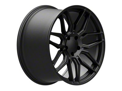 CV03D Replica Satin Black Wheel; Rear Only; 20x11; 64mm Offset (20-25 Corvette C8, Excluding Z06)