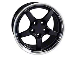 CV05 Deep Dish Gloss Black Wheel; Front Only; 18x9.5 (05-13 Corvette C6)