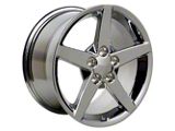 CV06 Chrome Wheel; Front Only; 18x9.5; 58mm Offset (05-13 Corvette C6)