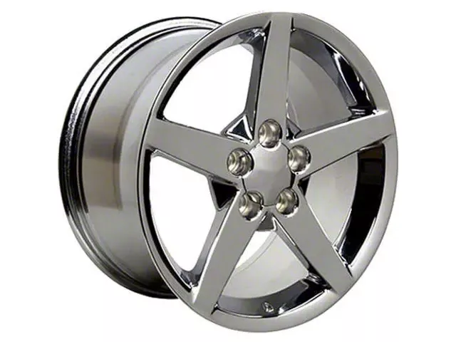 CV06 Chrome Wheel; Front Only; 18x9.5 (05-13 Corvette C6)