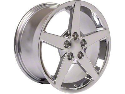 CV06 Chrome Wheel; Rear Only; 19x10; 68mm Offset (05-13 Corvette C6)