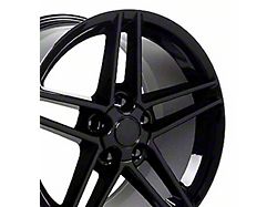 CV07A Gloss Black Wheel; Rear Only; 18x10.5; 56mm Offset (97-04 Corvette C5)