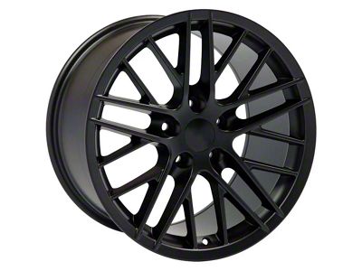CV08B Satin Black Wheel; Front Only; 18x8.5; 56mm Offset (05-13 Corvette C6)
