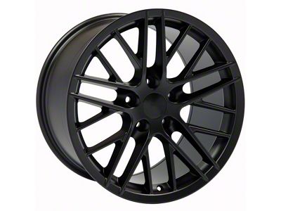 CV08B Satin Black Wheel; Rear Only; 19x10; 79mm Offset (05-13 Corvette C6)