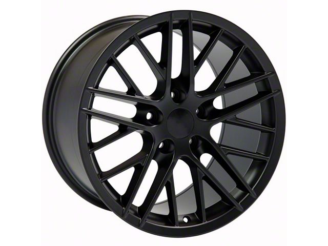 CV08B Satin Black Wheel; Rear Only; 19x10 (05-13 Corvette C6)