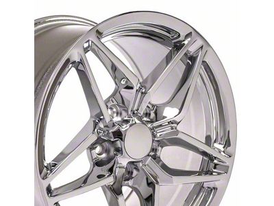 CV31 Chrome Wheel; Front Only; 17x9.5; 56mm Offset (97-04 Corvette C5)