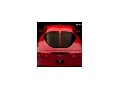 Daytona Style Rear Split Window Trim; Unpainted (05-13 Corvette C6 Coupe)