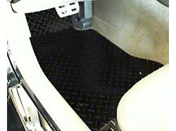 Diamond Plate Floor Mats; Black (99-04 Corvette C5)