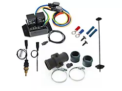 Digital Thermatic Fan Switch Kit with 1/4-Inch NPT Sensor and 35mm Inline Adapter Kit (Universal; Some Adaptation May Be Required)