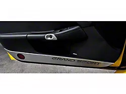 Door Guards with Grand Sport Inlay; Black Carbon Fiber (10-13 Corvette C6 Grand Sport)