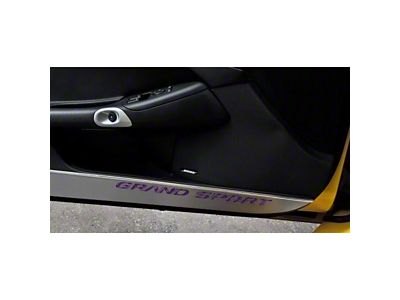 Door Guards with Grand Sport Inlay; Purple Carbon Fiber (10-13 Corvette C6 Grand Sport)