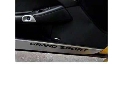 Door Guards with Grand Sport Inlay; Solid Black (10-13 Corvette C6 Grand Sport)