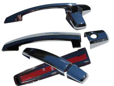 Door Handle Covers; Stainless Steel (14-19 Corvette C7)