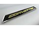 Door Sill Plates with Corvette Style Insert; Yellow Carbon Fiber (20-24 Corvette C8)