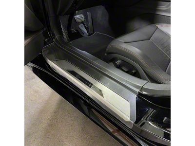Door Sill Protectors; Clear (20-25 Corvette C8)