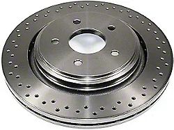 Drilled Brake Rotor; Rear (06-13 Corvette C6 Z06)