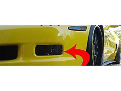 Driving/Fog Light Covers; Black Mesh (06-13 Corvette C6 Grand Sport, Z06, ZR1)