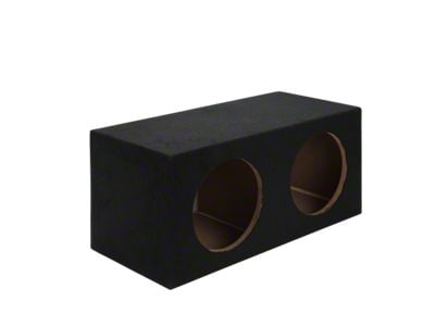 Dual 10-Inch Compact Subwoofer Box; Carpeted (97-19 Corvette C5, C6 & C7)