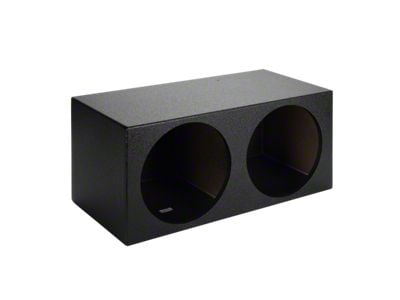 Dual 10-Inch Compact Subwoofer Box; Poly Coated (97-19 Corvette C5, C6 & C7)