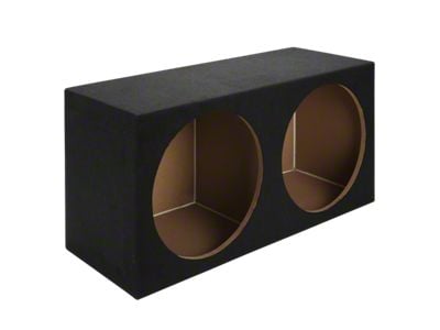Dual 15-Inch Compact Subwoofer Box; Carpeted (97-19 Corvette C5, C6 & C7)