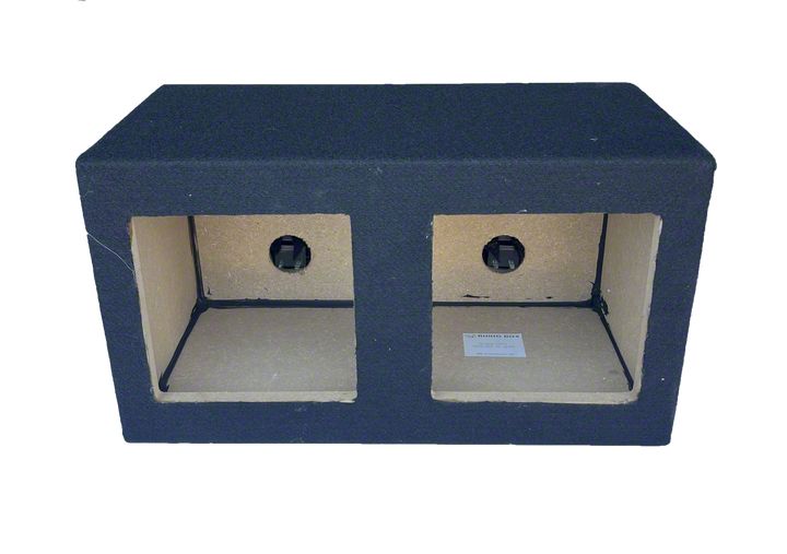 Corvette Dual 8-Inch Square Hole Subwoofer Box; Carpeted (97-19