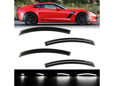 Dynamic LED Side Markers; White (14-19 Corvette C7)