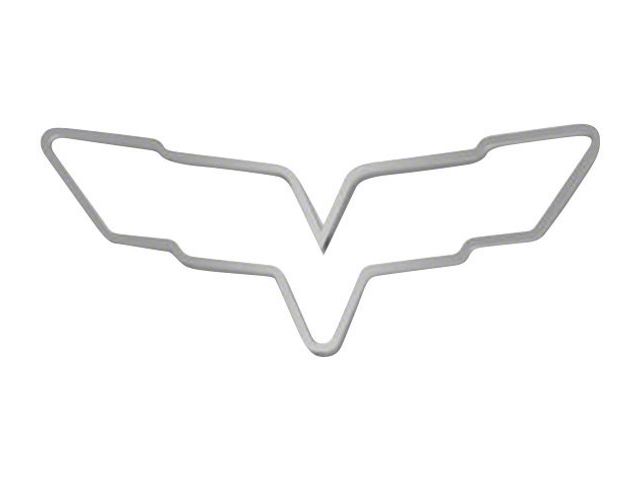 Emblem Trim Rings; Polished (05-13 Corvette C6)