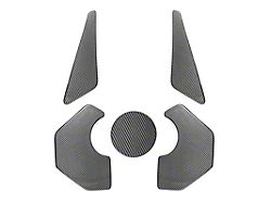 Engine Bay Panel Accent Covers; Carbon Fiber (20-26 Corvette C8, Excluding Z06)